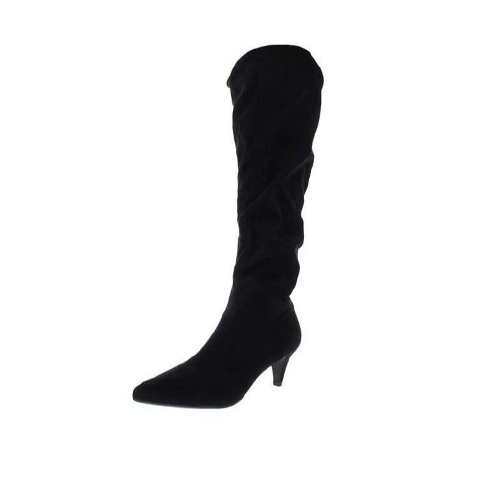 bar III Womens 6 M Black Slouch High Heeled Boots NIB YT1
